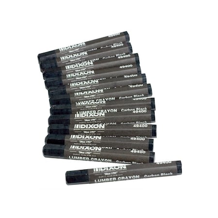 Bon Tool Bon 14-491 Crayon, Black (12/ Pkg) 14-491